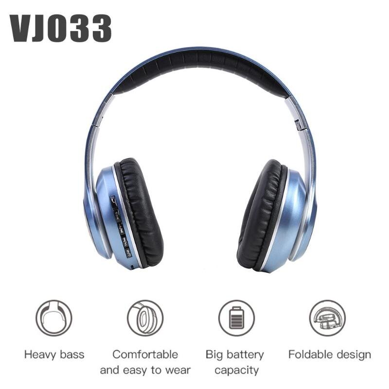 Bluetooth 5.0 Headphones - Over-Ear Wireless with LED Light & Mic - Noise Cancelling for Sport, Gaming
