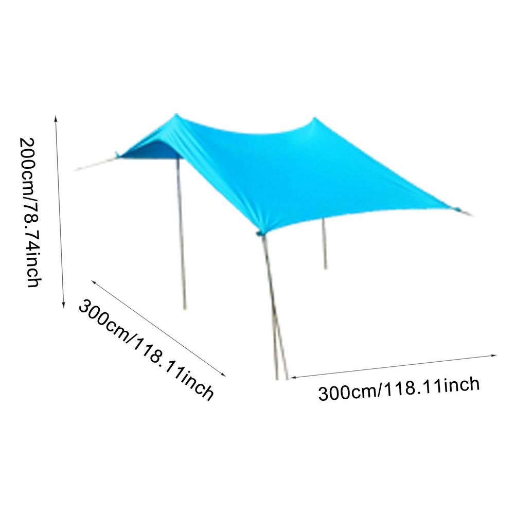 Family Beach Sunshade Lightweight Portable Sun Shade Tent With Sandbag Large Family Canopy For Outdoor Beach Fishing Camping