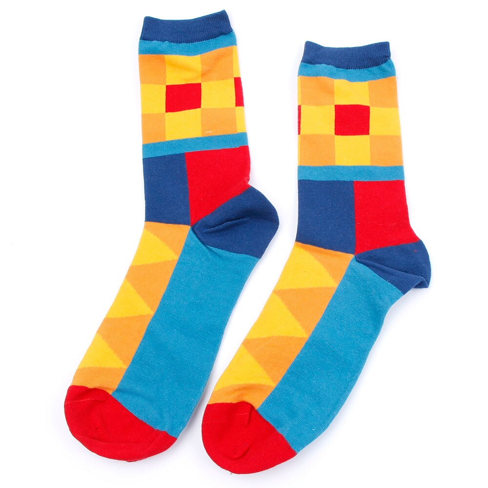 Colorful funny socks Cotton socks Women's stockings Naughty patterned comfortable and Low price sock: Sky Blue