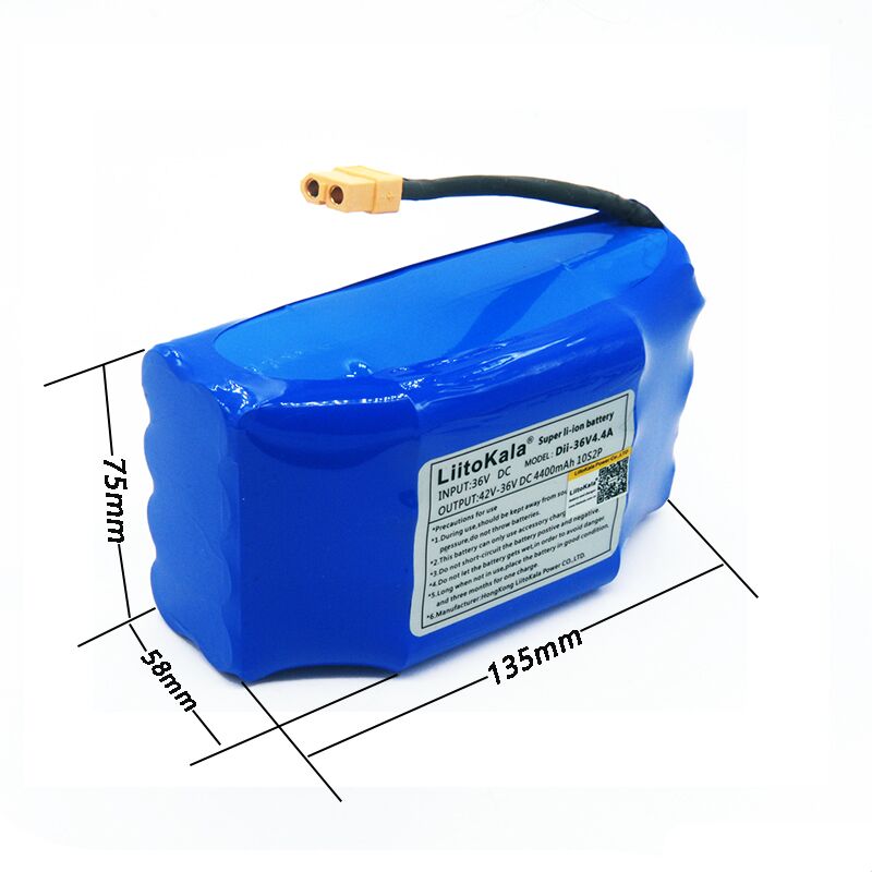 Batterie lithium-ion aste, 36V, 4400mAh, 4,4 Ah, pour scooter électrique, hoverboard, monocycle