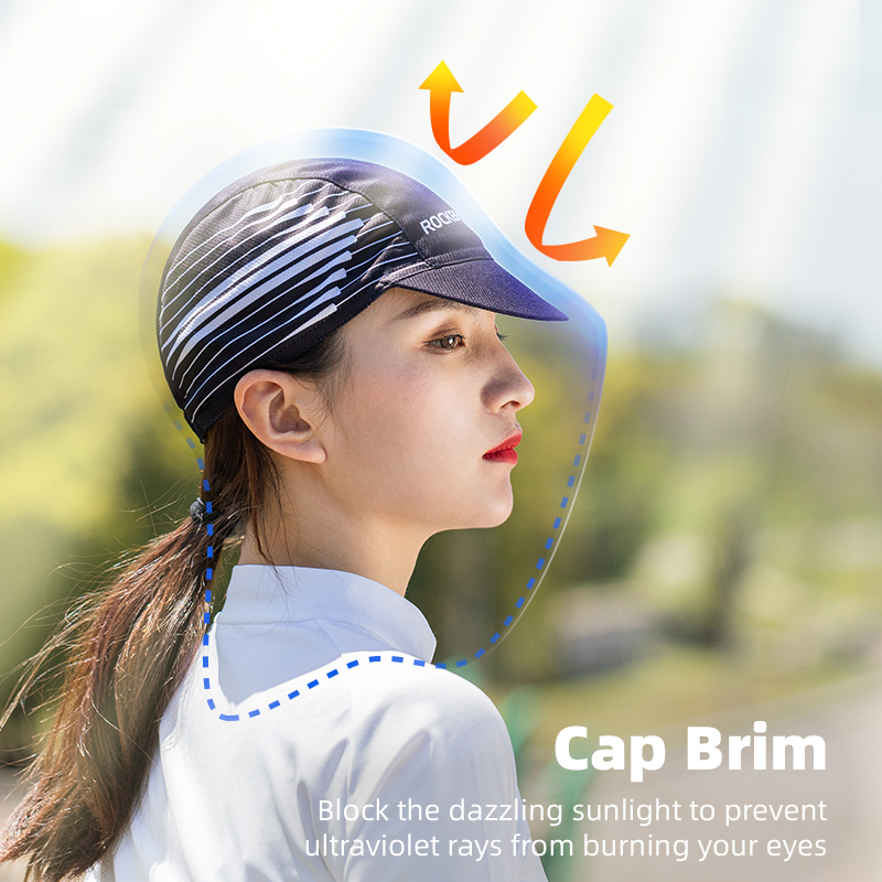 ROCKBROS – casquette de cyclisme pour hommes et femmes, chapeau de Protection solaire, respirant, casque de cyclisme vtt, couvre-chef Gorra Ciclismo