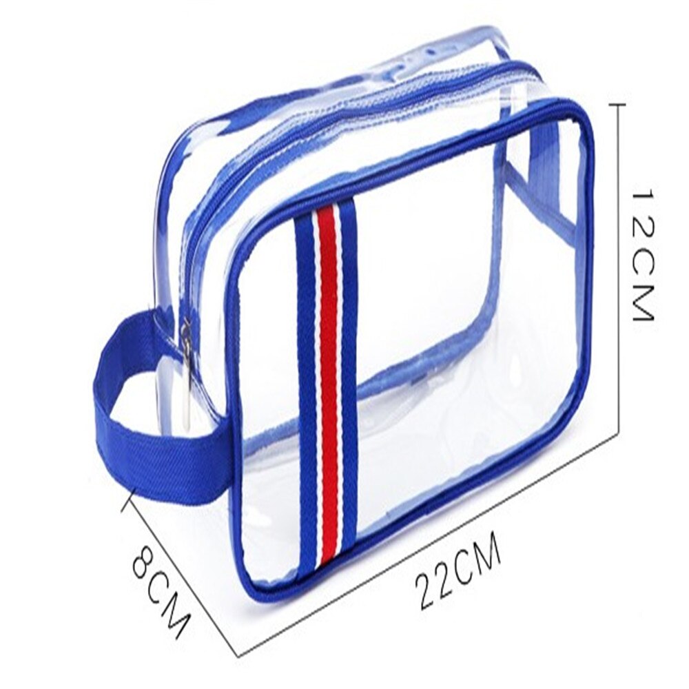 Reizen Grote Capaciteit Draagbare Opslag Waszak Outdoor Waterdichte Transparante Cosmetische Tas: Blue-S