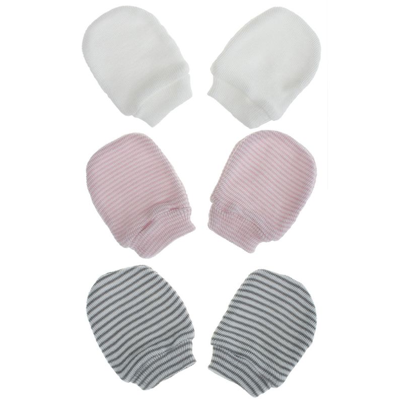 3 Paar Baby Anti Krassen Zachte Handschoenen Pasgeboren Bescherming Gezicht Scratch Mittens Baby Handguard Supply: 4