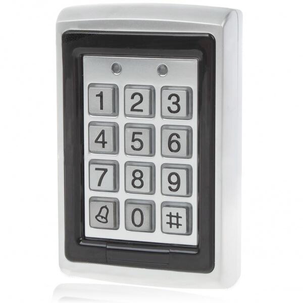 Backlight RFID Metal Access Control EM Card Reader Keypad 1000 Users door bell 125KHz Card Reader Keypad Key Fobs Door Access: access control