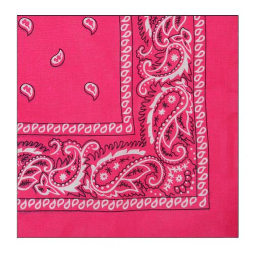 Hip hop bandana mand kvinder udendørs pandebånd hårbånd håndled wraps hår tørklæder paisley tørklæde hår tilbehør: Rosenrød