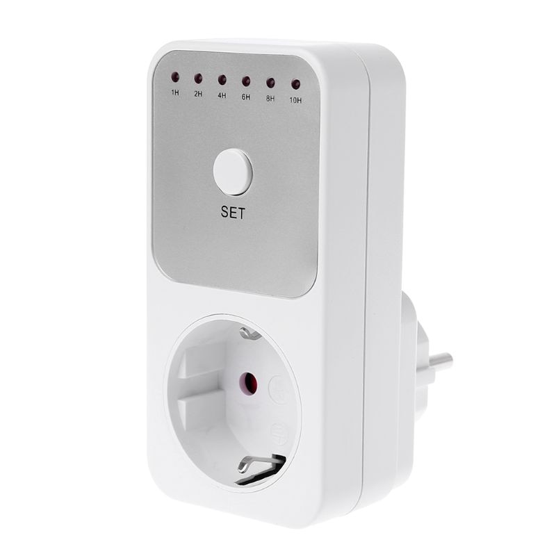 EU Plug Electricity Power Metering Socket 10Hr Timer Socket Countdown Intelligent Time Setting Swtich Timer Control Socket