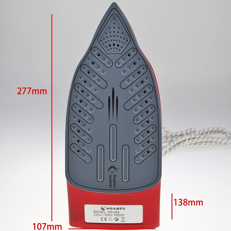 230V 1800W Handheld Garment Steamer Portable Steam Iron Ceramic Plate Steam Iron for Clothes Household Appliances Flat Iron