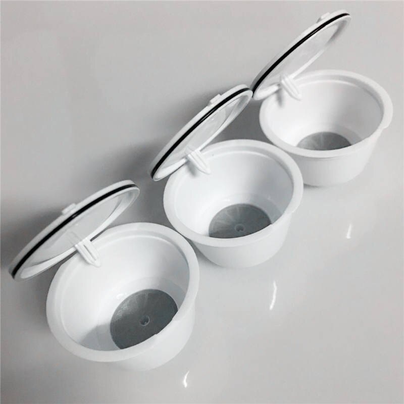 3 Stks/pak Gebruik 150 Keer Dolce Gusto Koffie Capsule Plastic Capsule Hervulbare Herbruikbare Compatibel Met Nescafe Dolce Gusto Refill: White 3pcs