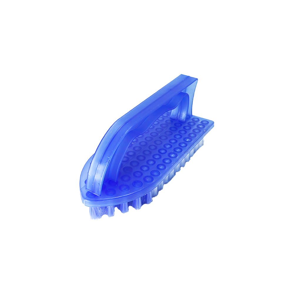 Spazzola per bucato in plastica resistente, setole rigide per vestiti, scarpe, pulizia del pavimento, strumento di lavaggio portatile multiuso per uso domestico: green