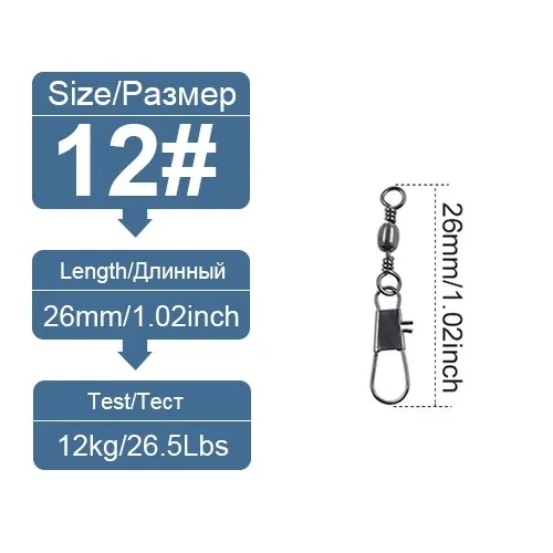 10/30/50pcs Fishing Quick Lock Clips Fishhook Rolling Swivel Buckle All for Fishing Accessories Sports Entertainment Goods Tools: 11 / WHITE