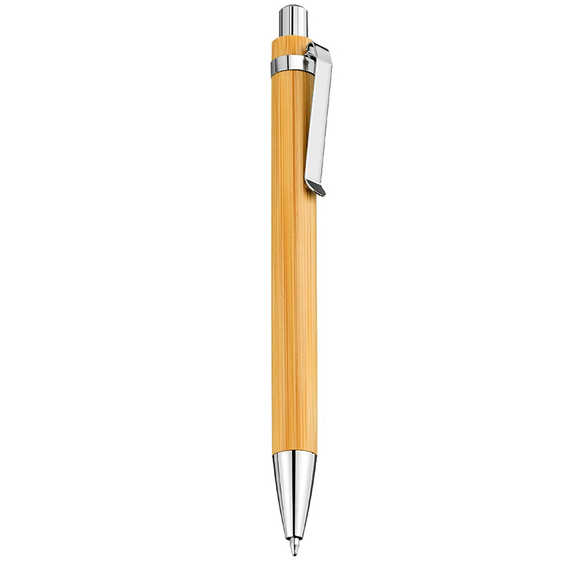 10Pcs Bamboo Pen Ballpoint Pen Bamboo Signature Pen Environmental Protection: Blue