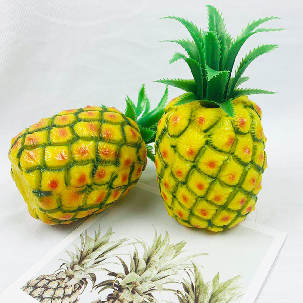 Simulation Pineapple Photography Props Resin Home Decorations Artificial Fruit Decoration Foam Plastic For Hotel Bar