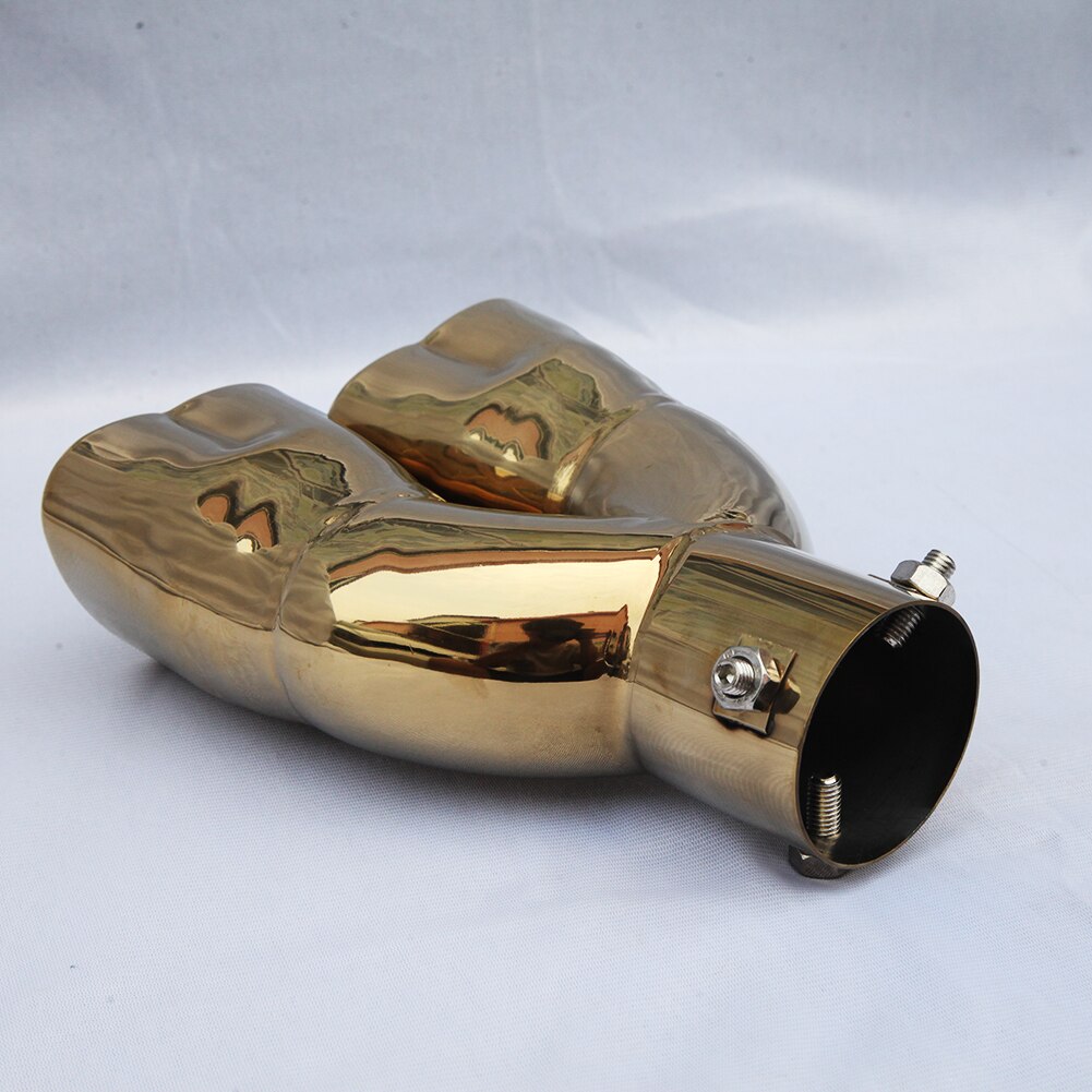 Prosta/zakrzywiona rura wydechowa samochodu tłumiki ze stali nierdzewnej tylne rury wymiana końcówki tłumika samochodowego