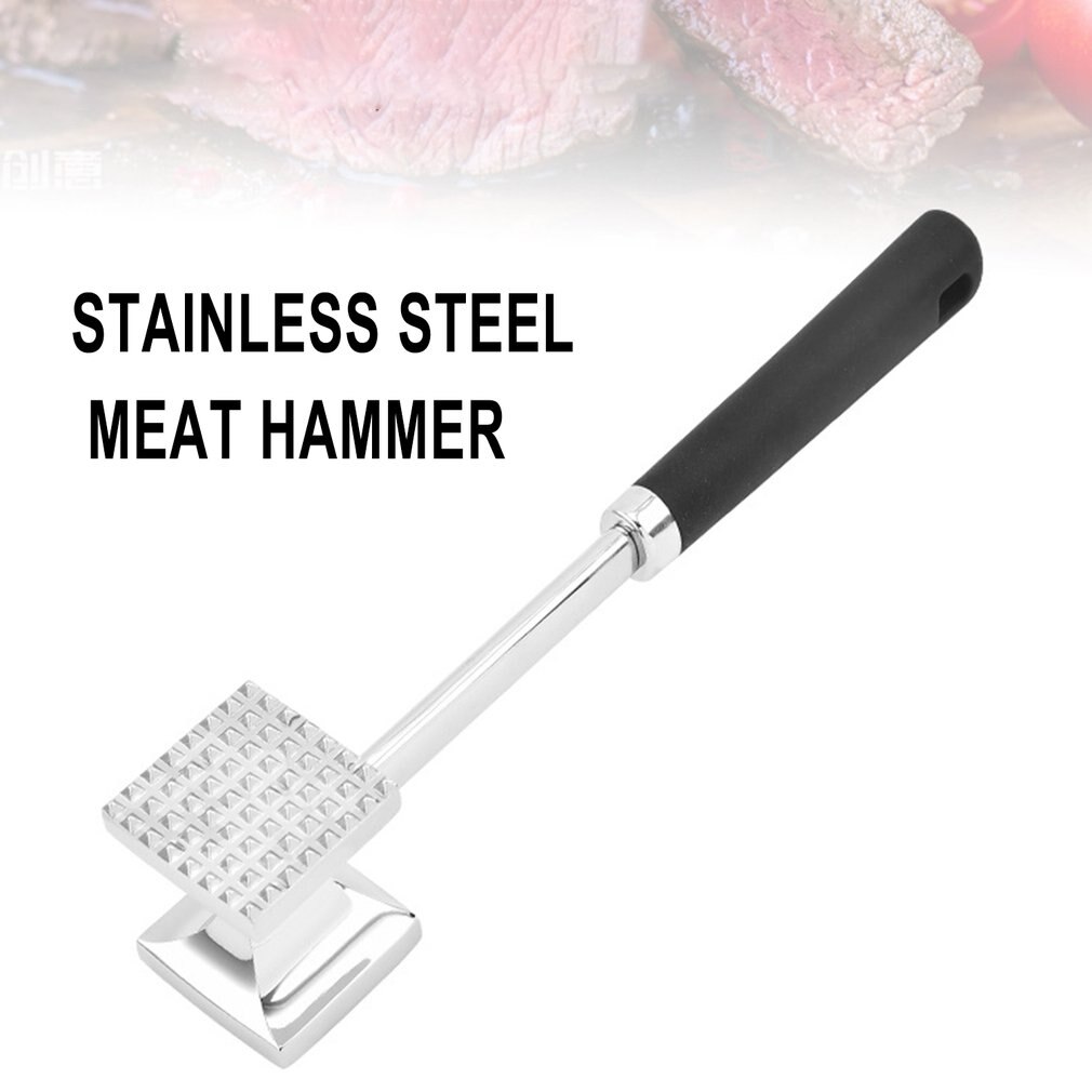 Vlees Beat Geruite Tender Hamer Steak Tenderizer Hamer Rvs Klop Hamer Huis Keuken Mallet Tool