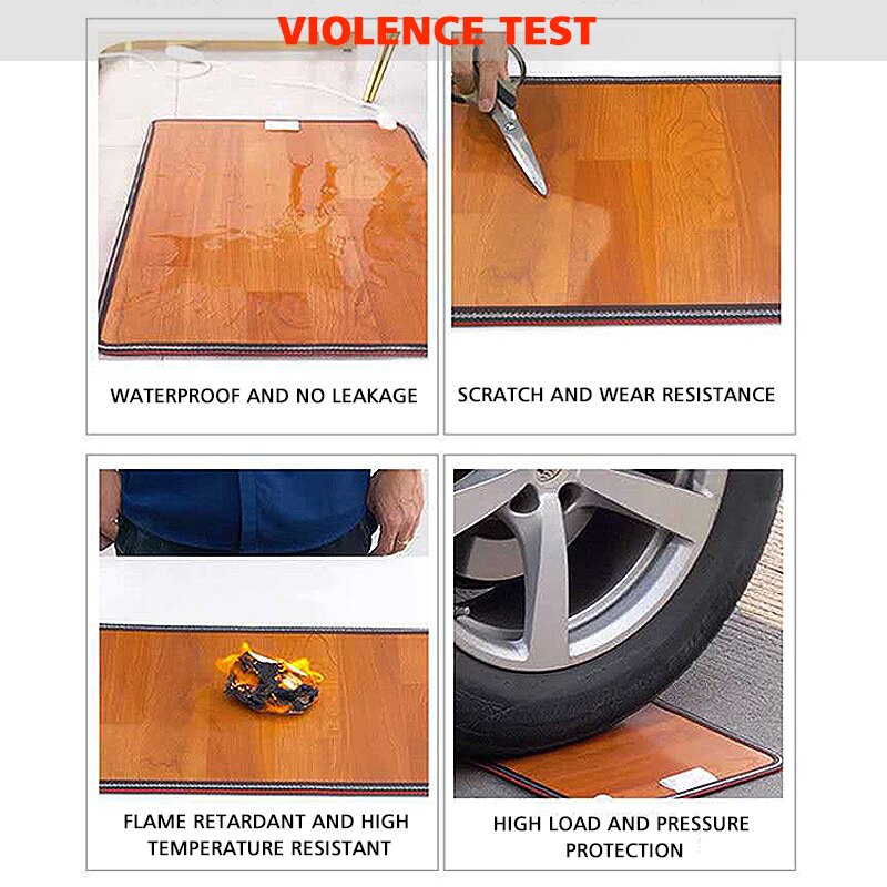 Electric Heated Foot Warmer Floor Heating Mat Pad Carpet Feet Heater Office Home