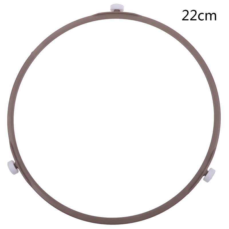 1Pc Magnetron Draaitafel Beugel Cirkel Roterende Ring Ondersteuning Roller Beugel Glas Draaitafel Basis Plaat Lade Houder Stand: Large