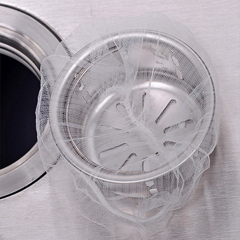 30/50/100pcs Sink Afvoer Gat Trash Zeef Mesh Wegwerp Vuilniszak voor Badkamer Keuken MYDING