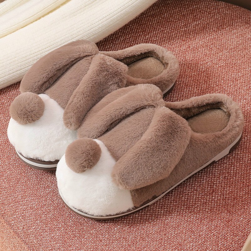 Mannen Slides Herfst En Winter Cartoon Causale Warme Schoenen Voor Mannen Indoor Home Antislip Houten Vloer Katoen Slides mannen Schoenen