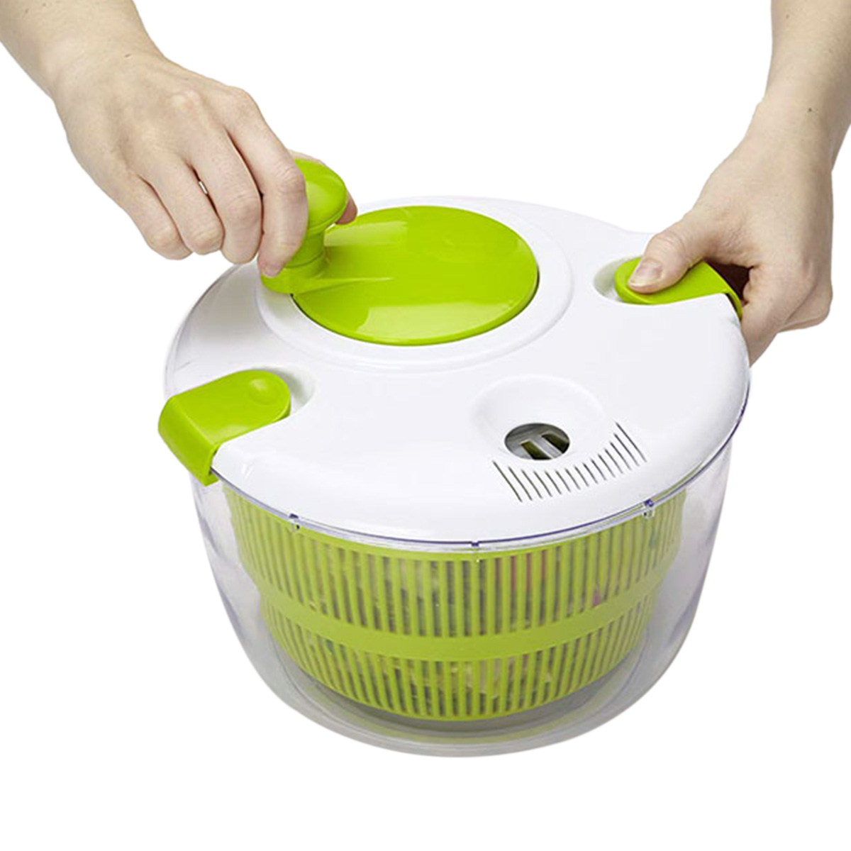 Kitchen Tools Salad Spinner Dryer Vegetables Fruits Dryer Large Capacity Manual Lettuce Rinsing Drying Drainer Wash Basket