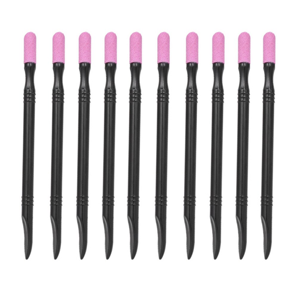 10 stuks nail art nagelriem slijppen manicure stick dode huid verwijderaar nagelverzorging polijstgereedschap