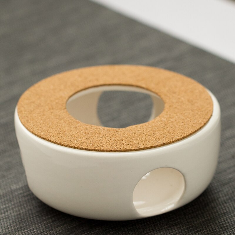 Nowoczesny prosty biały ceramiczny dzbanek robić herbaty podstawa grzewcza świeca gotowana herbata podgrzewacz robić kawy podgrzewacz robić mleka kuchenka akcesoria robić ceremonii parzenia herbaty prezent