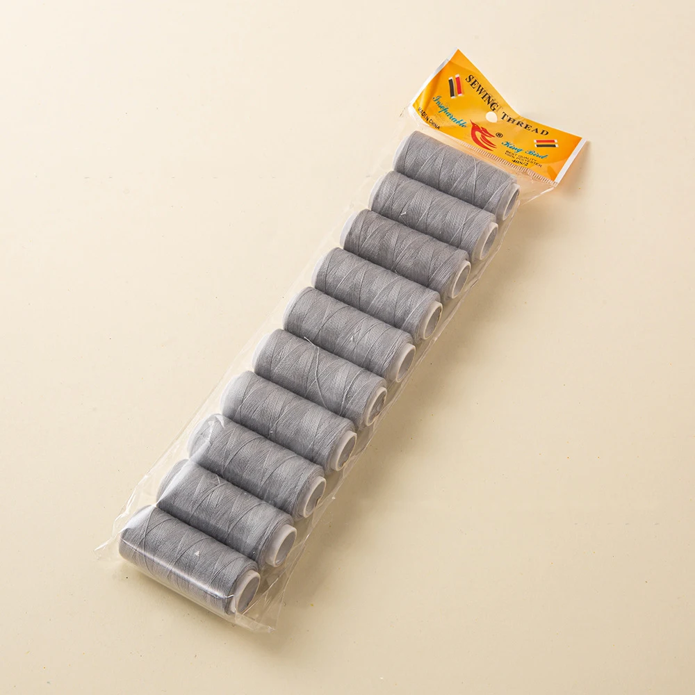 10Pcs Sewing Thread Hand Sewing String Spool for Embroidery and Sewing Machine DIY Embroidery Thread 200 Yards Each: Golden