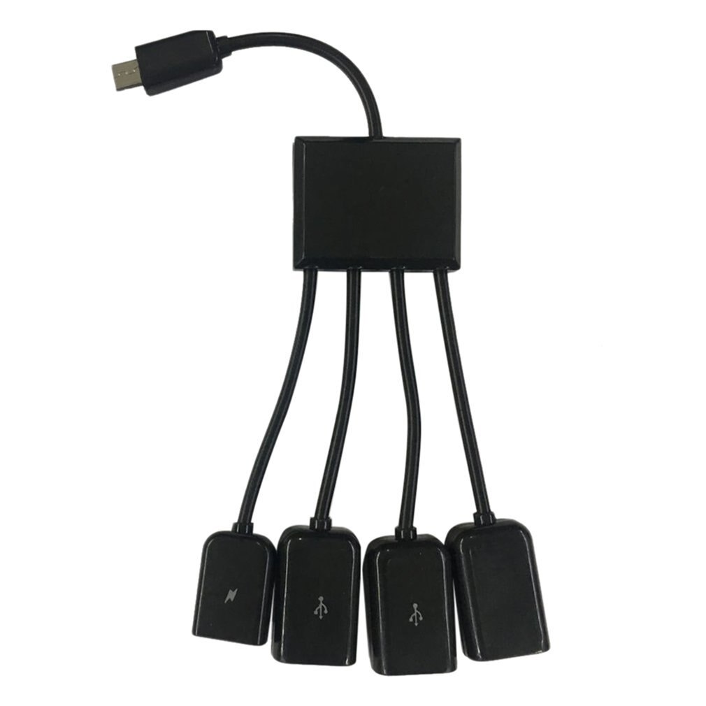 1pc 4 Port Micro USB for Android Tablet Computer PC Power Charging OTG Hub Cable Connector Spliter