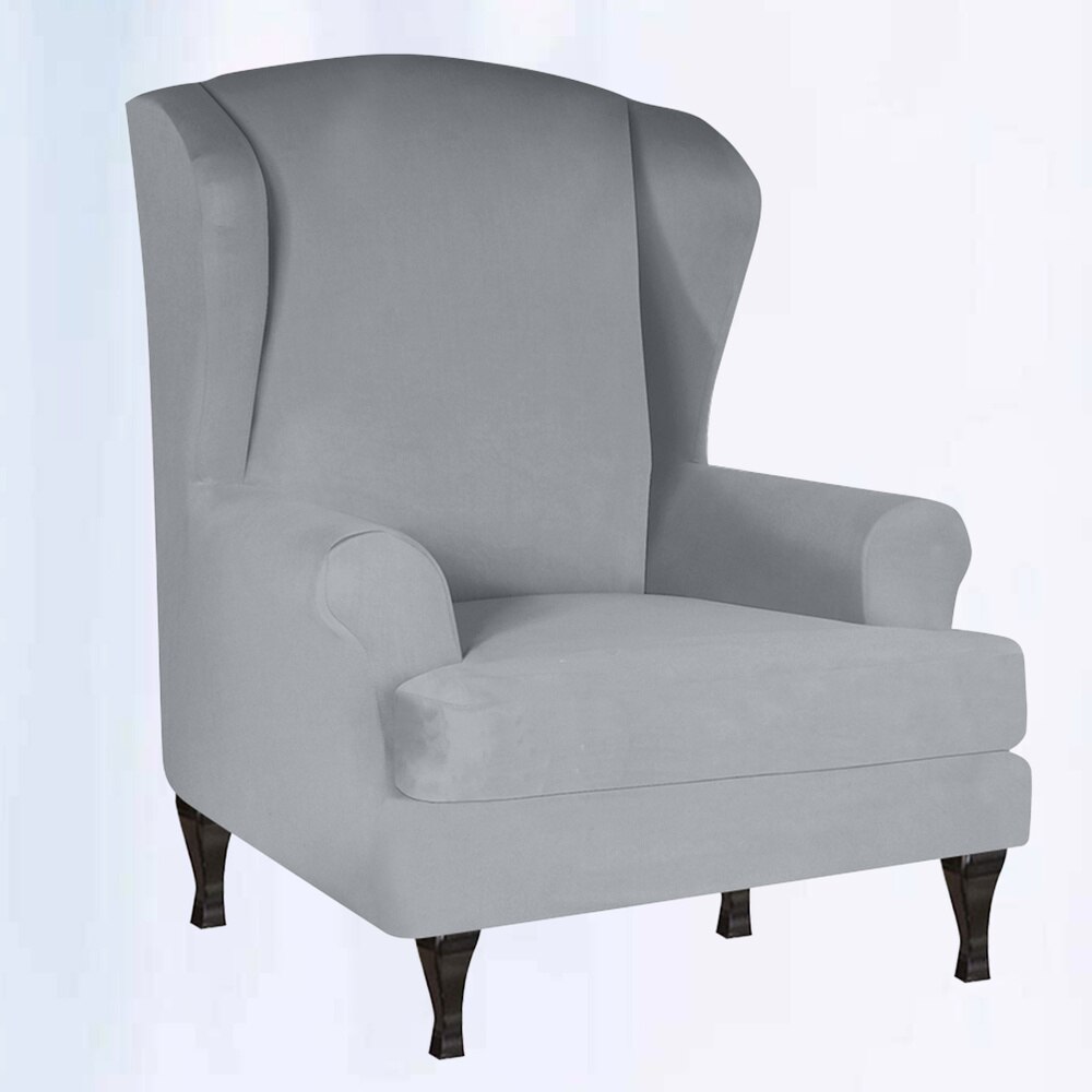 Chic Recliner Chair Cover Chic Household Chair Seat Slipcover Practical Chair Protector Home Ornament for Living Room Dining Roo: Light Grey