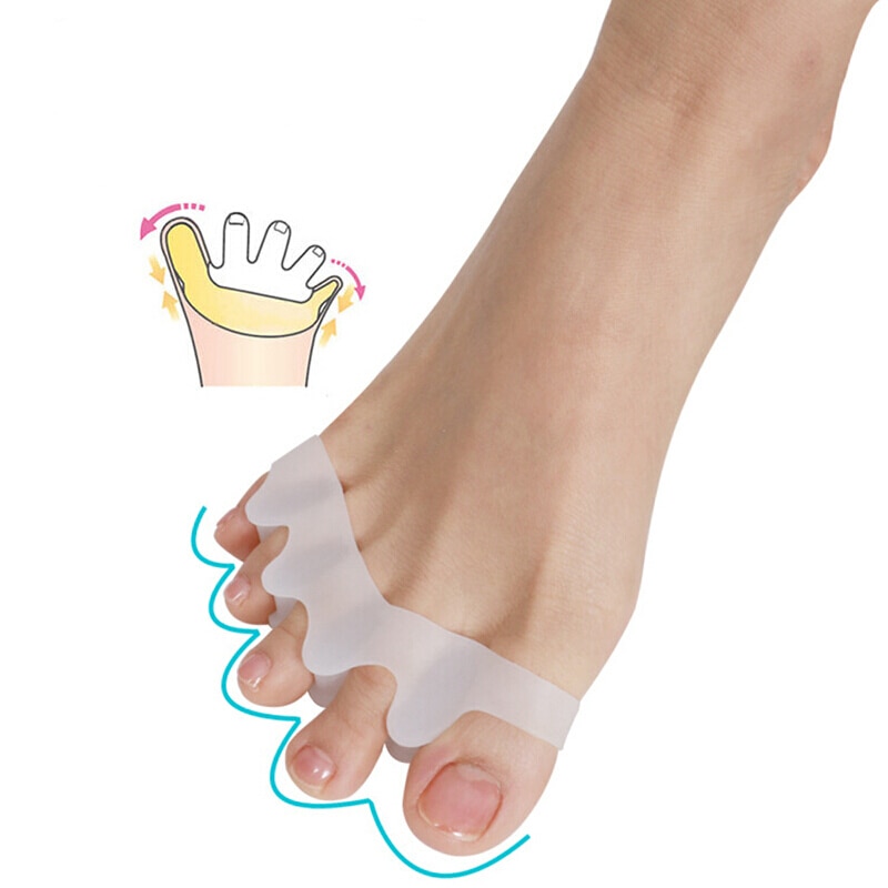 5 farben Hallux Valgus Pedikübetreffend Socken Haarglätter Korrektor Silikon Weiche Ballen Schutz Zehenspreizer Fuß Abdeckung Pflege Werkzeuge