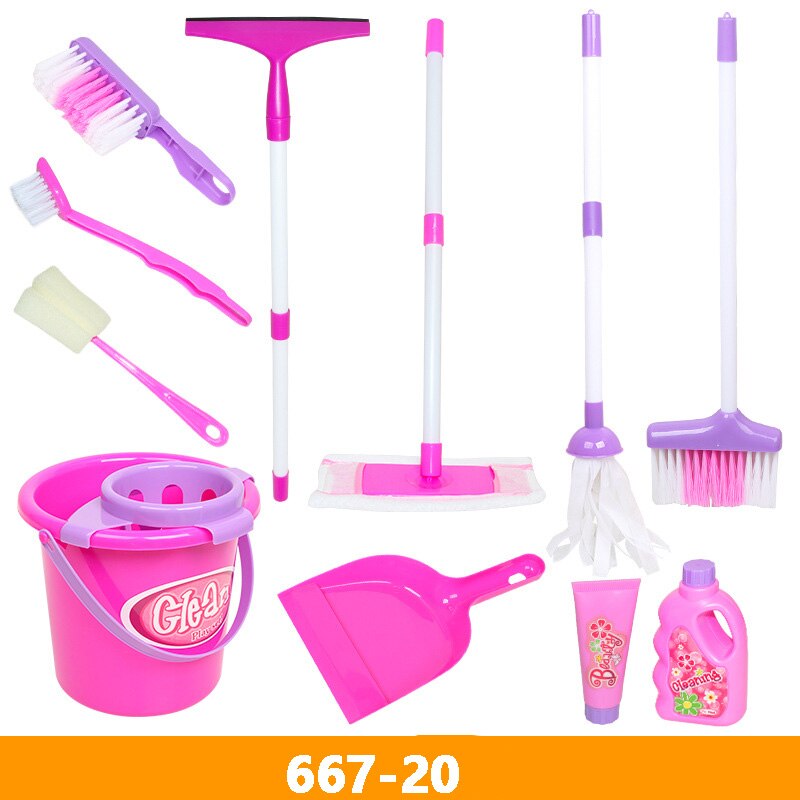 Simulazione Strumento di Pulizia impostato di Gioco bambino Giochi Di Imitazione Giocattolo per Le ragazze E ragazzo di Pulizia Simulazione vuoto più pulito per La Pulizia Igiene Giocattoli: 667-20
