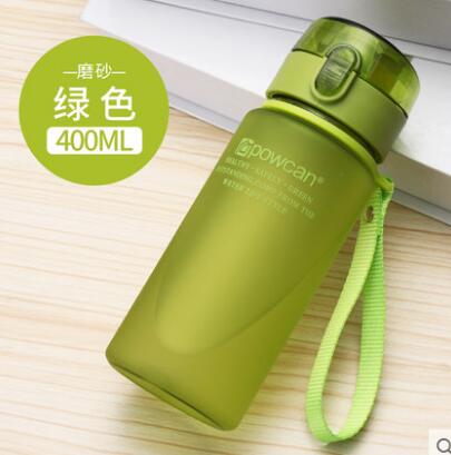 400 ML Cups plastic draagbare student ruimte cup eenvoudige vrouwelijke zomer sport transparante frosted cup outdoor hand thee Cup: 3