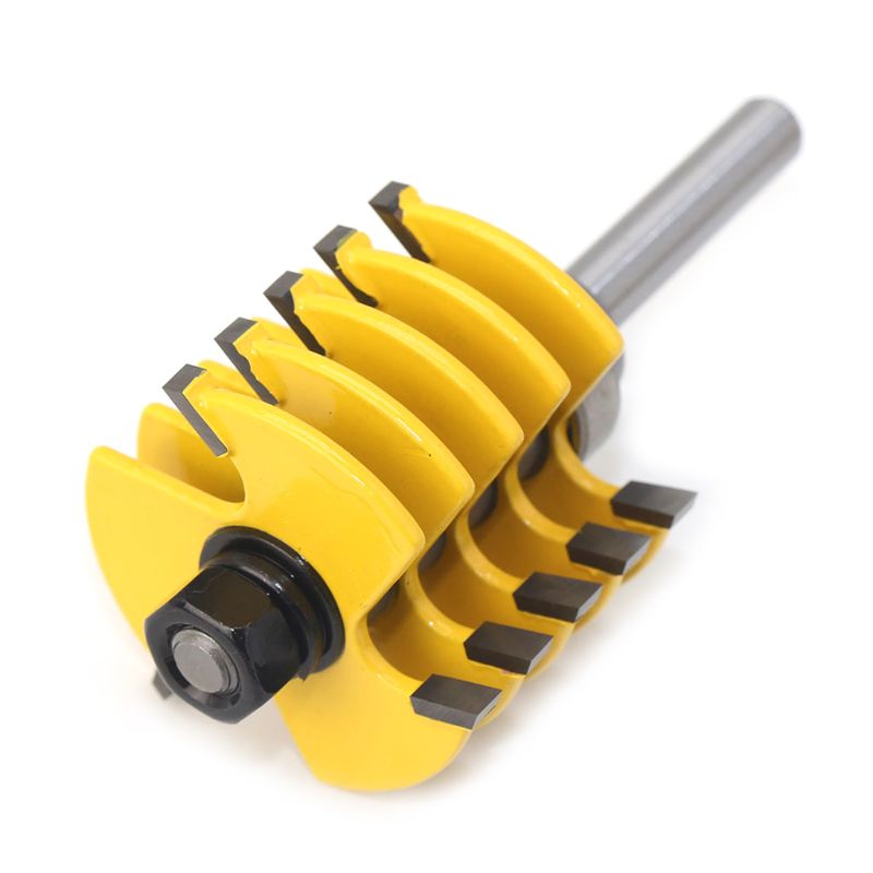 8mm Shank Adjustable Teeth Finger Joint Router Bit Wood Cutter Industrial Grade Tenon Woodworking Tool