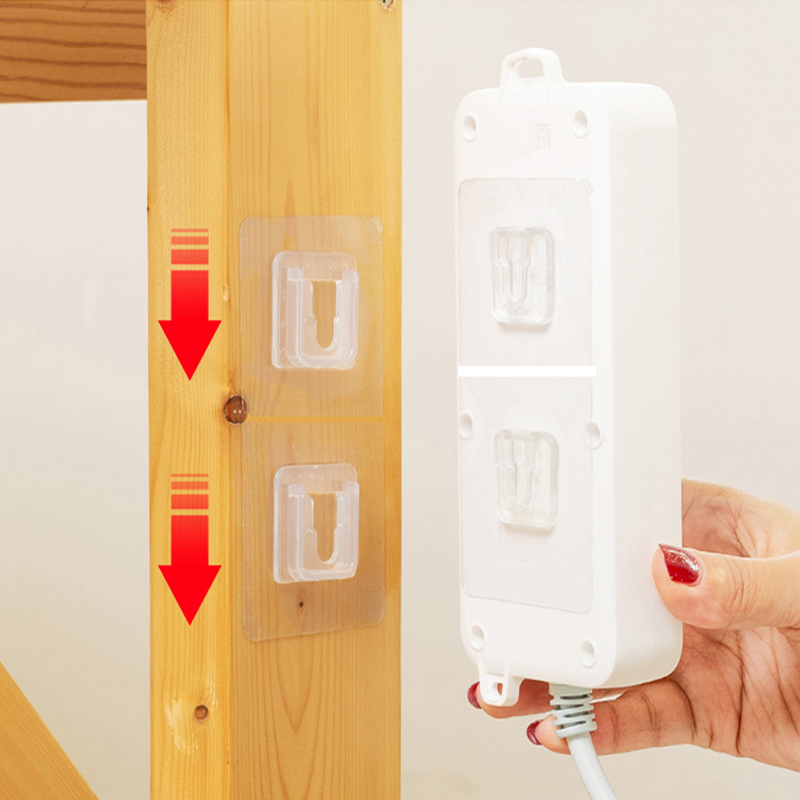 Ganchos de pared adhesivos de doble cara, colgador de ventosa transparente fuerte, soporte de pared para cocina, dubbelzijdig klevende haken, 10 Uds.