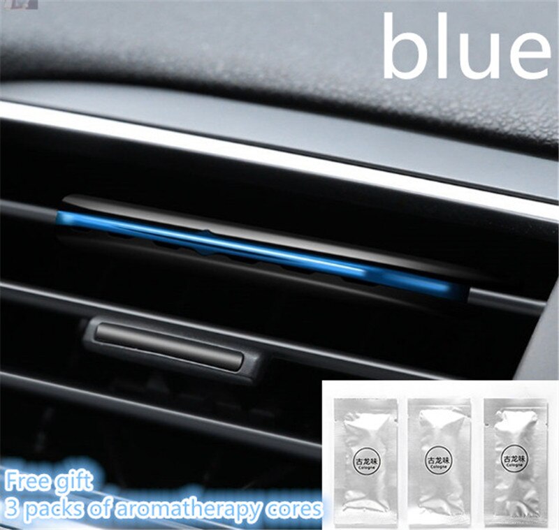 Auto Luchtverfrisser Parfum Geur Voor Auto Air Vent Luchtverfrisser Airconditioner Clip Diffuser Solide Parfum: Blauw