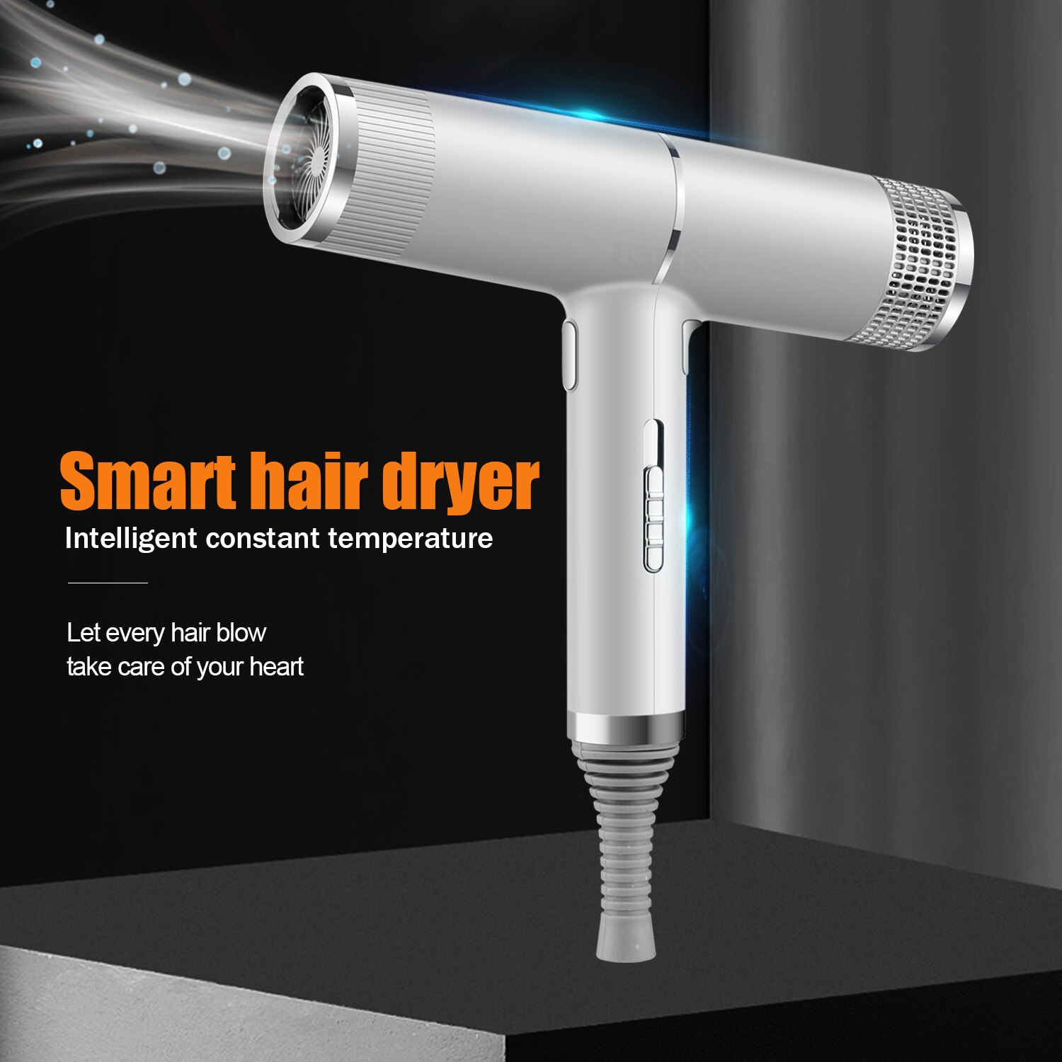 Powerful Blowing Anion Hair Dryer Negative Ion Hair Blower Overheating Protect Low Noise Hair Drying Styling Tool