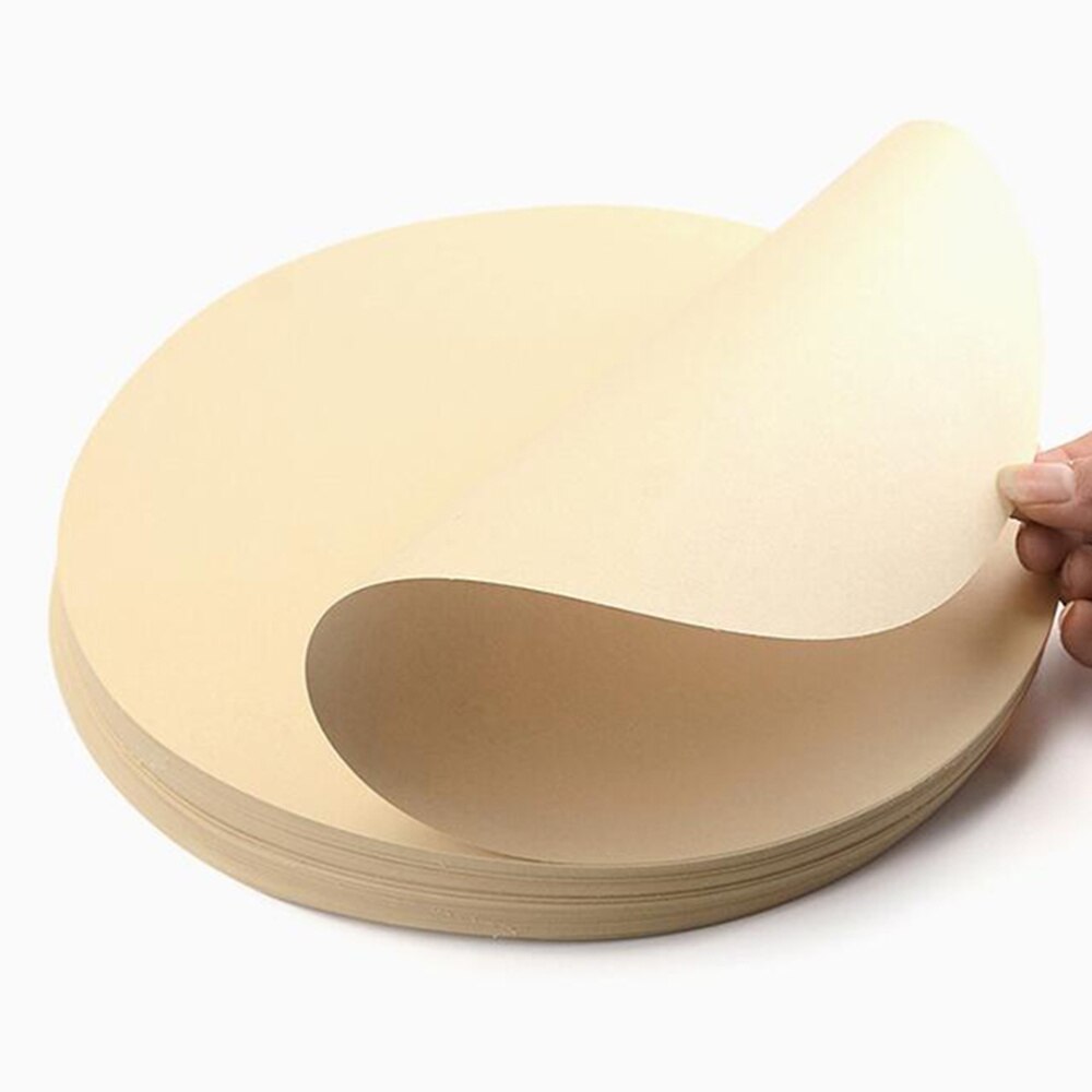 25 Sheets Round Kraft Sketch Paper Thick Drawing Pads Painting Art Supplies for Artist School (25cm Diameter)