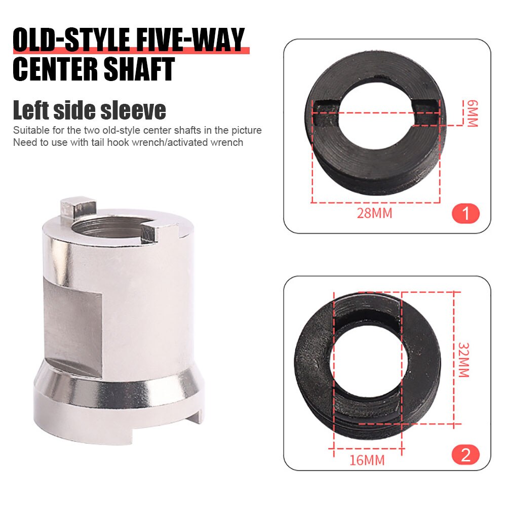 Fiets Bottom As Demontage Gereedschap Fiets Trapas Spanner Lock Ring Remover Vaste Headset Moersleutel Fiets Accessoires