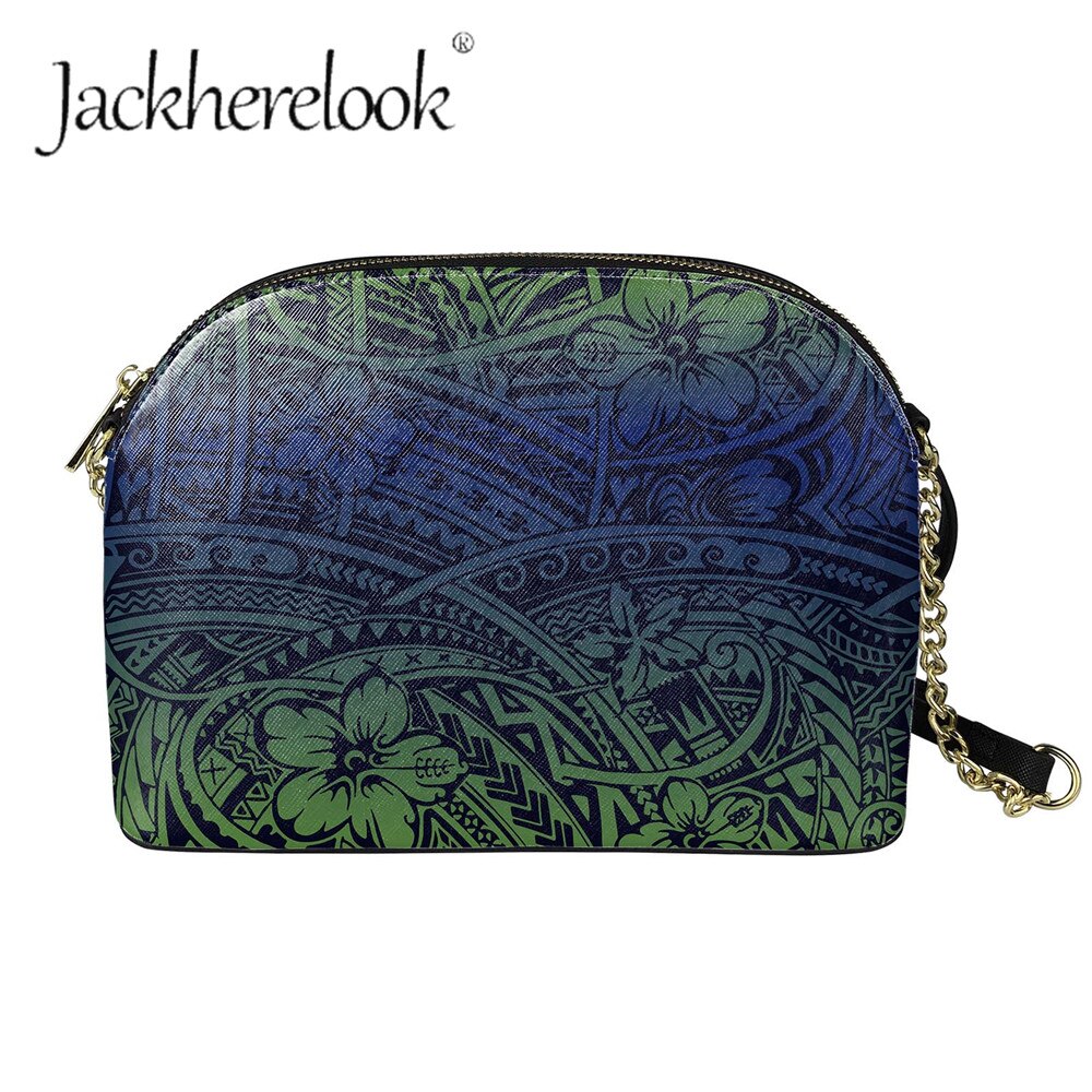 Jackherelook Ladies Hawaiian Hibiscus Flower Pattern Girls Polynesian Style Trendy Party Corssbody Messenger Chain Bolsa: ZBAB091D49