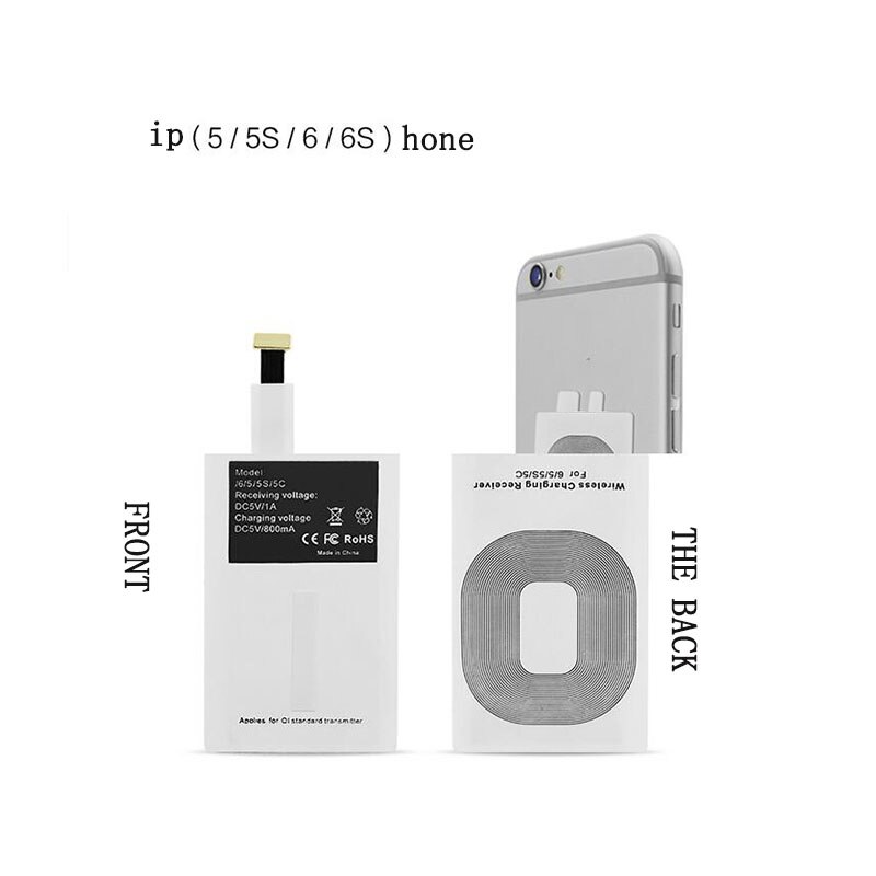Fast Wireless Charger Adapter Receiving Induction Coil Adapter For Android Wireless Charging Receiving Chip