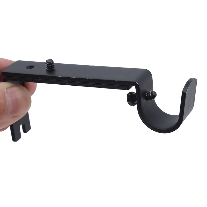 Installeren Venster Accessoires Ondersteuning Metalen Structuur Gordijn Staaf Beugel Vaste Verstelbare Decoratieve Haak Opknoping