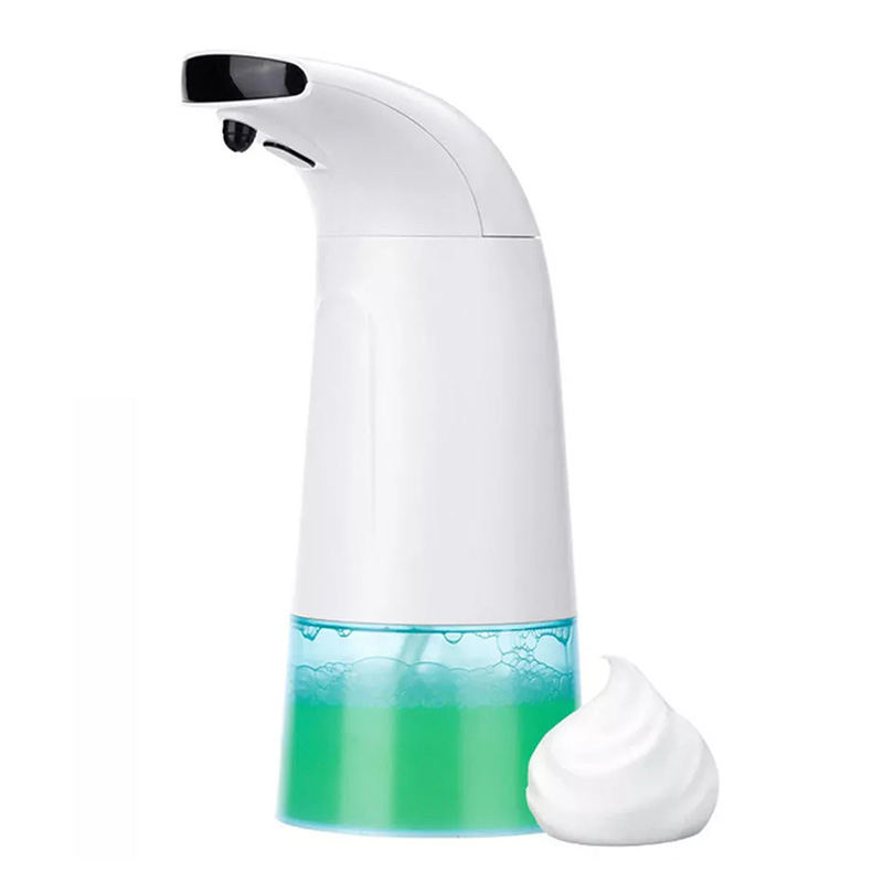 Dispensador de jabón líquido inteligente de 250ml Dispositivo de lavado de manos con Sensor infrarrojo de espuma de inducción sin contacto automático