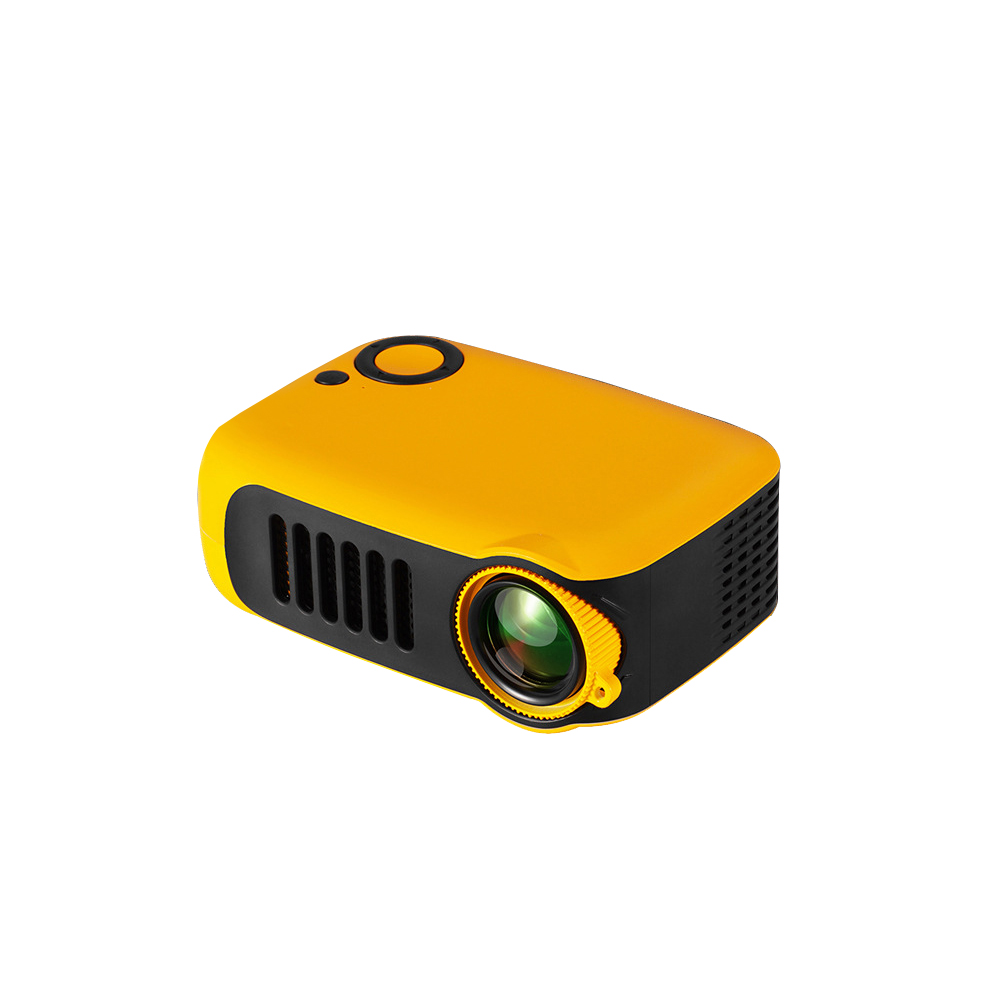Mini Draagbare Projector 800 Lumen Eye-Verzorgende 1080P Lcd 50,000 Uur Levensduur Lamp Home Theater Video Projector Ondersteuning power Bank: Orange  US