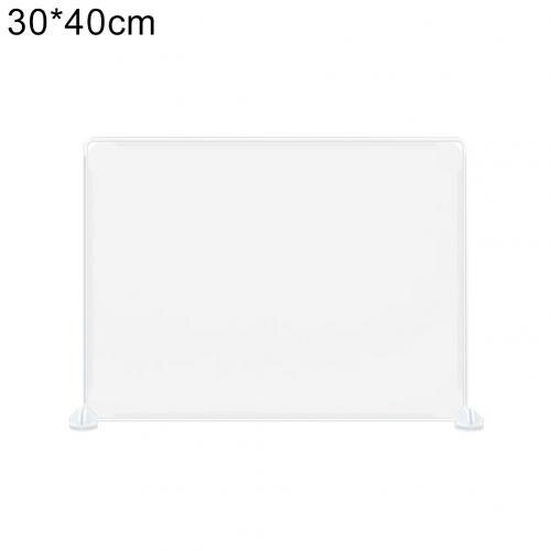 Office Classroom Desktop Table Clear Anti Droplet Partition Screen Divider Board: Clear 30x40cm