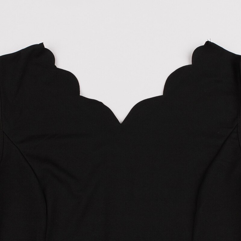 Tonval Scalloped V Neck Floral Print 50S Robe Casual Swing Dress Women Summer Plus Size Vintage Pinup Dresses