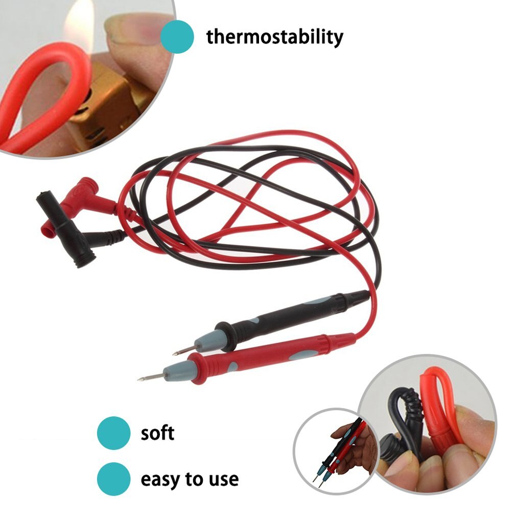 2pcs Electric probe Pen Digital Multimeter Voltmeter Ammeter Cable Tester