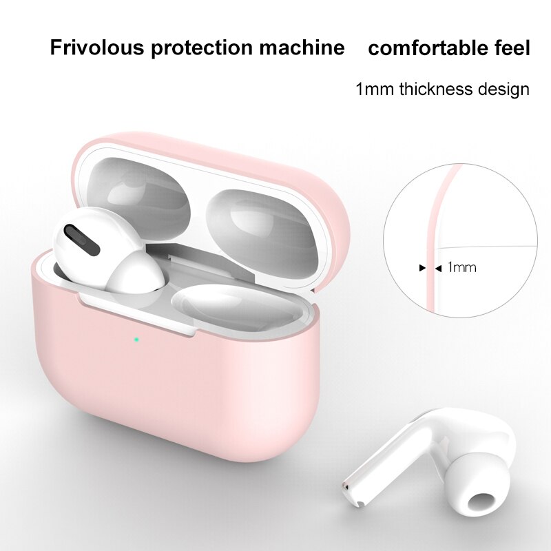 Funda de silicona para Apple Airpods Pro, funda inalámbrica con Bluetooth para Airpods 1 y 2, funda para auriculares para funda protectora de Airpods