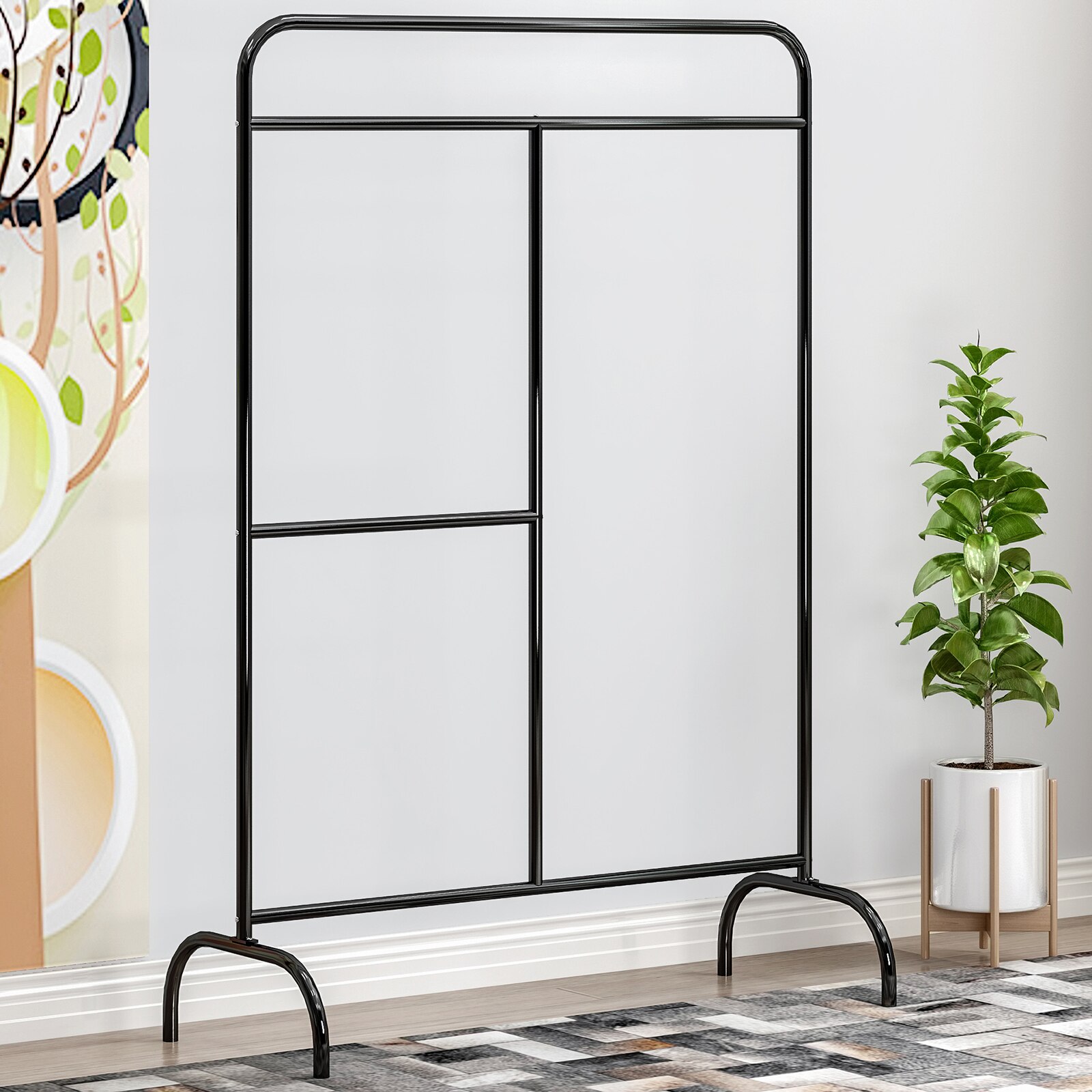 Single Pole Simple Coat/Hat Hanger Rack European Iron Balcony Air/Sun Rack Indoor/Outdoor Clothing Drying Racks: A