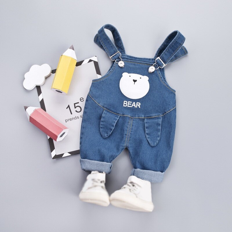 neue Baby kinder unisex Hosenträger Hosen Kinder Denim Solide Muster Sleeveless Hosen Overalls Hosen tragen drucken Nette