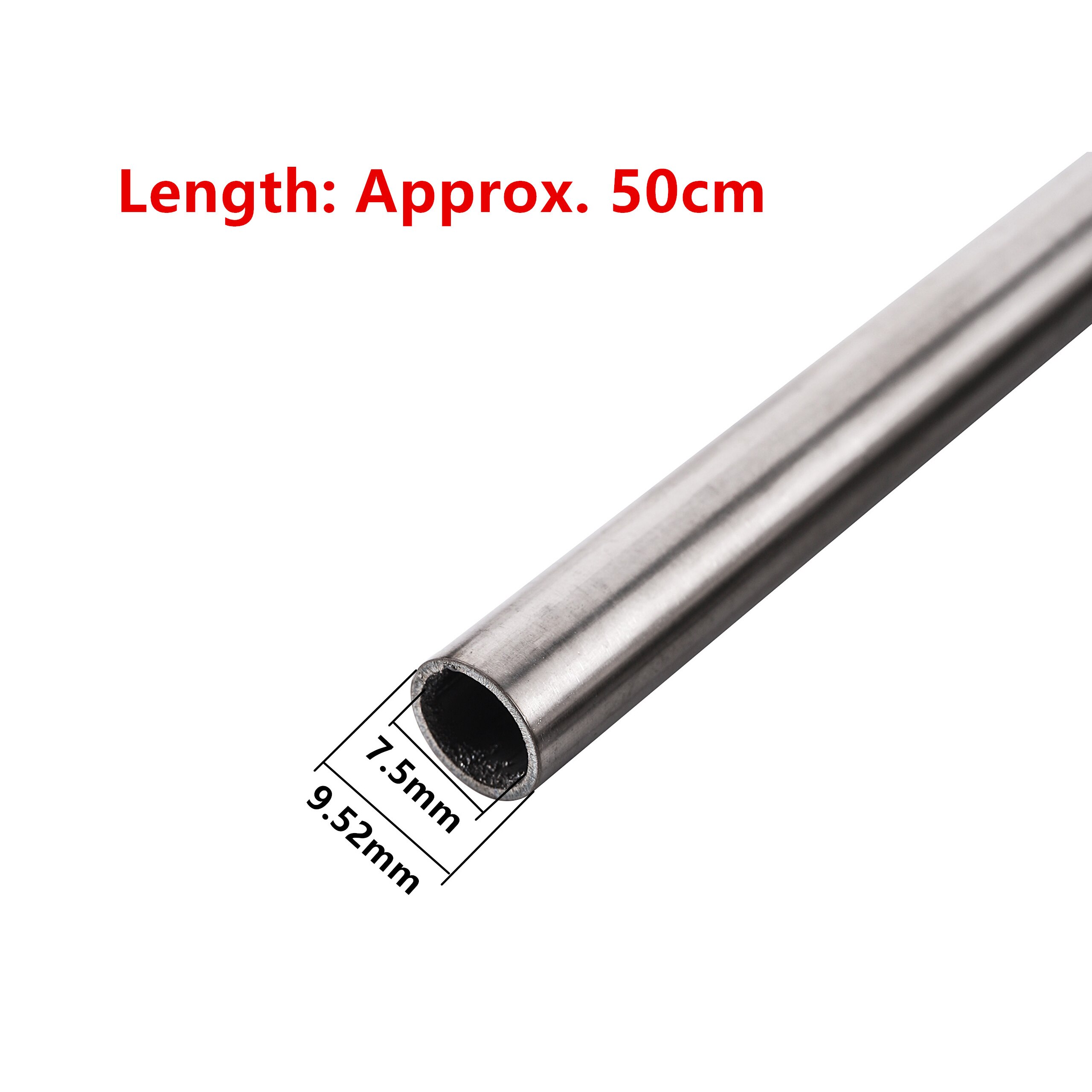 Tubería de acero inoxidable OD 6/9/9.52mm, sistema de enfriamiento por nebulización de riego de jardín de alta presión, accesorio de desinfección de paisajismo: 7.5x9.52mm