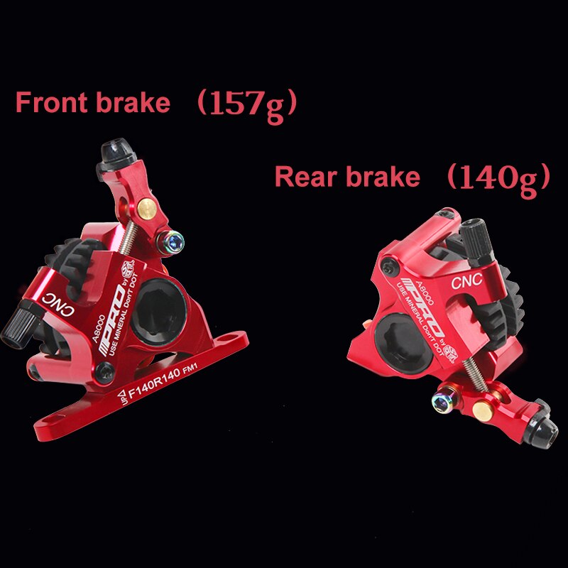 Road Hydraulic disc brakes set Flat Mount Calipers with 140MM discs rotor Bicycle Bilateral Mechanical Cable road brake Clamps